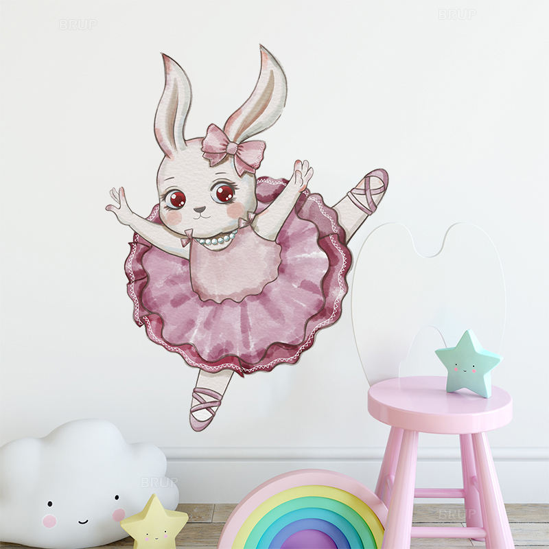 Ballerina Bunnies - Wall Sticker of 3 Styles