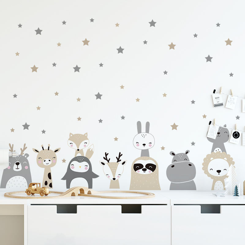 Animals & Stars - Wall Sticker of 2 Styles