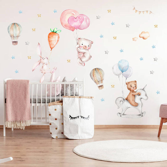 Playful Friends - Wall Sticker