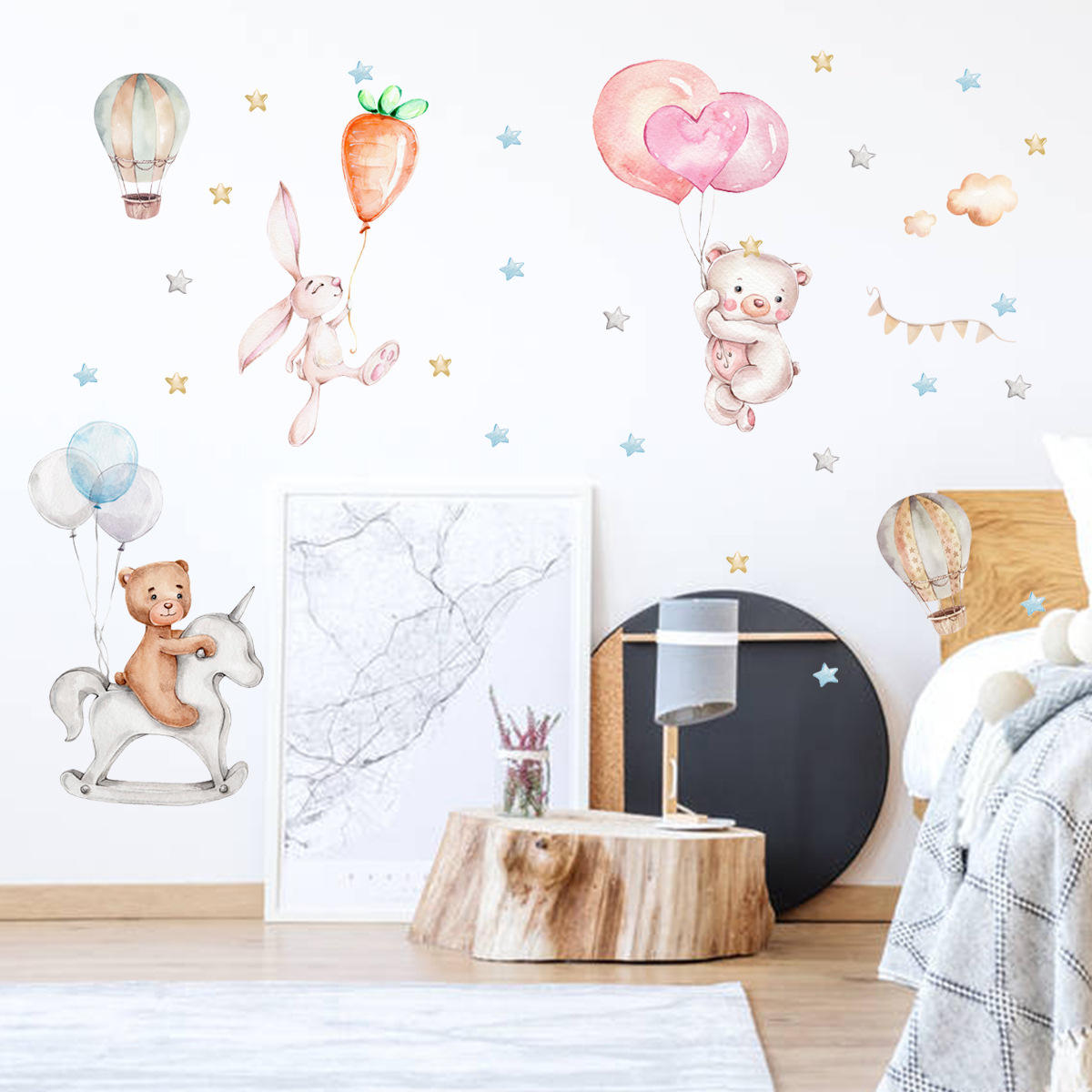 Playful Friends - Wall Sticker