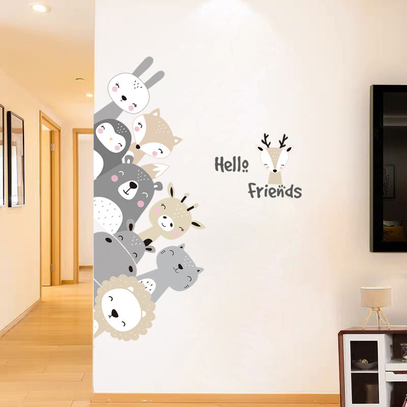 Greeting Animals - Wall Sticker