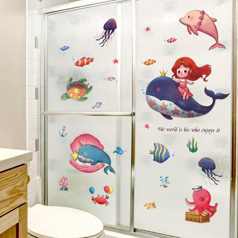 Girl under the Sea - Wall Sticker