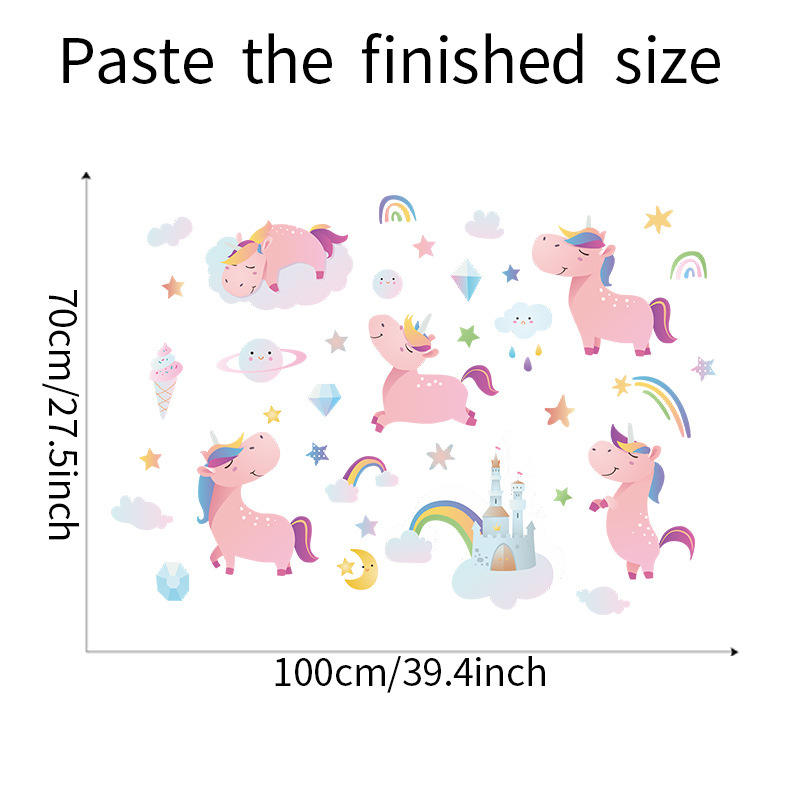 Rainbow Unicorn - Wall Sticker