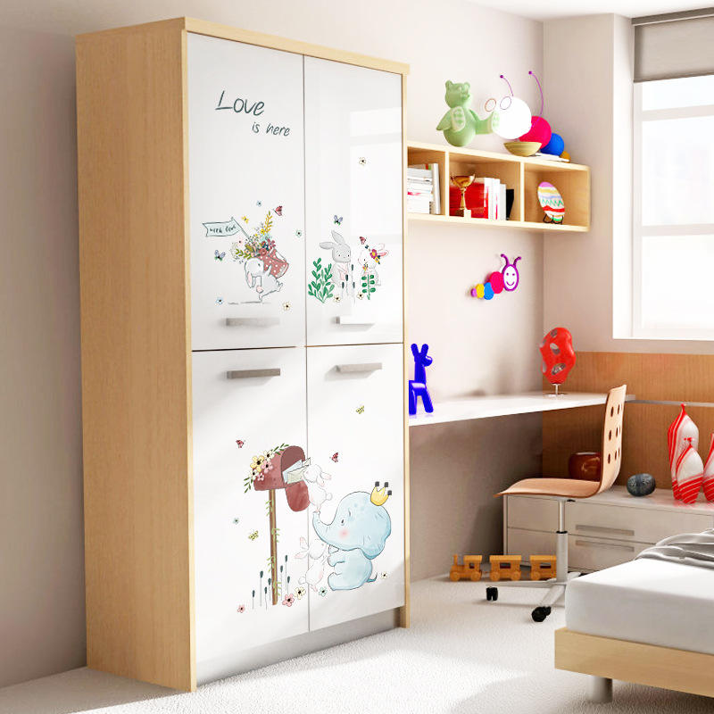 Elephant & Bunnies - Wall Sticker