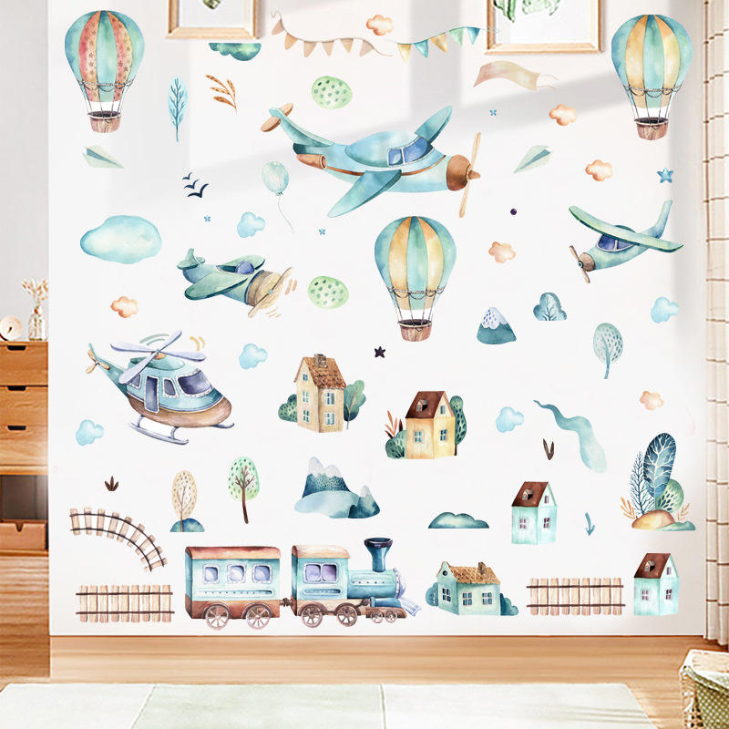 Planes & Balloons - Wall Sticker