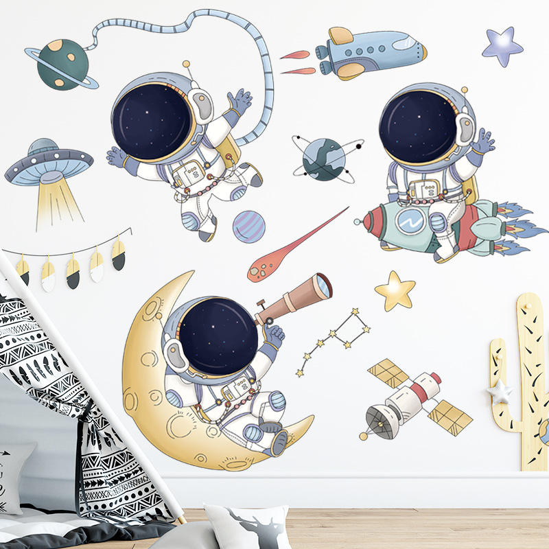 Traveling around the Space - Wall Sticker of 3 Styles