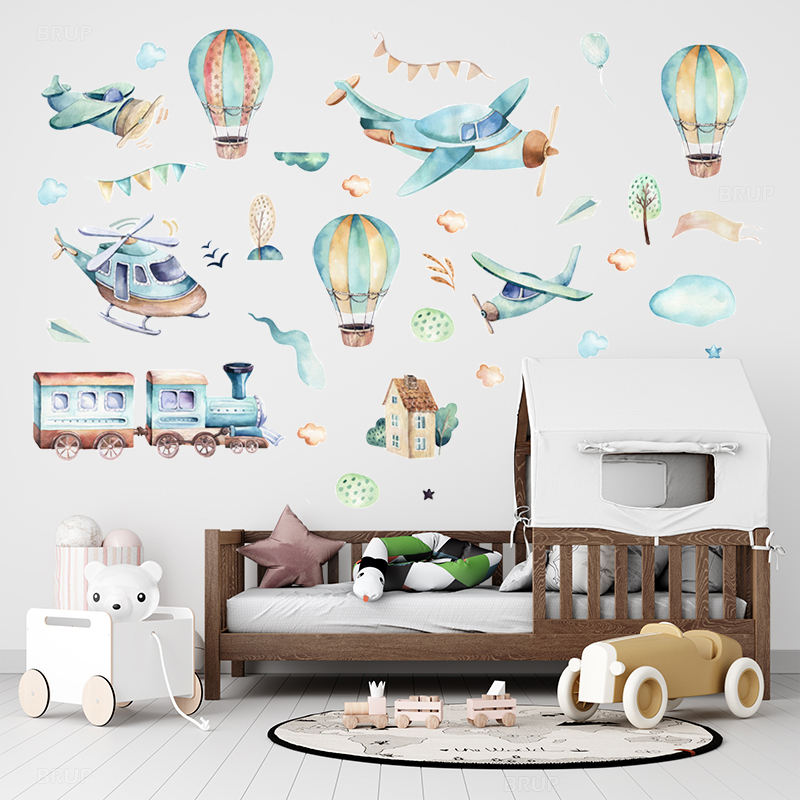 Planes & Balloons - Wall Sticker