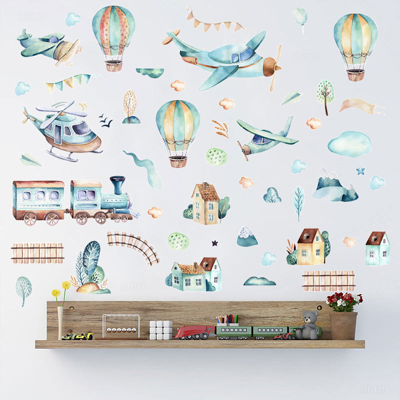 Planes & Balloons - Wall Sticker