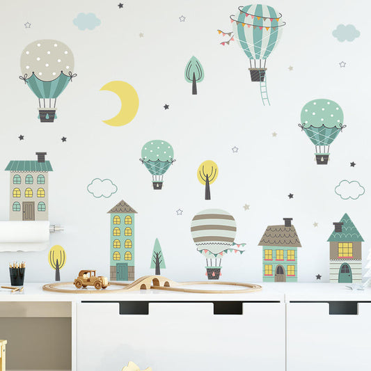 Buildings & Balloons - Wall Sticker