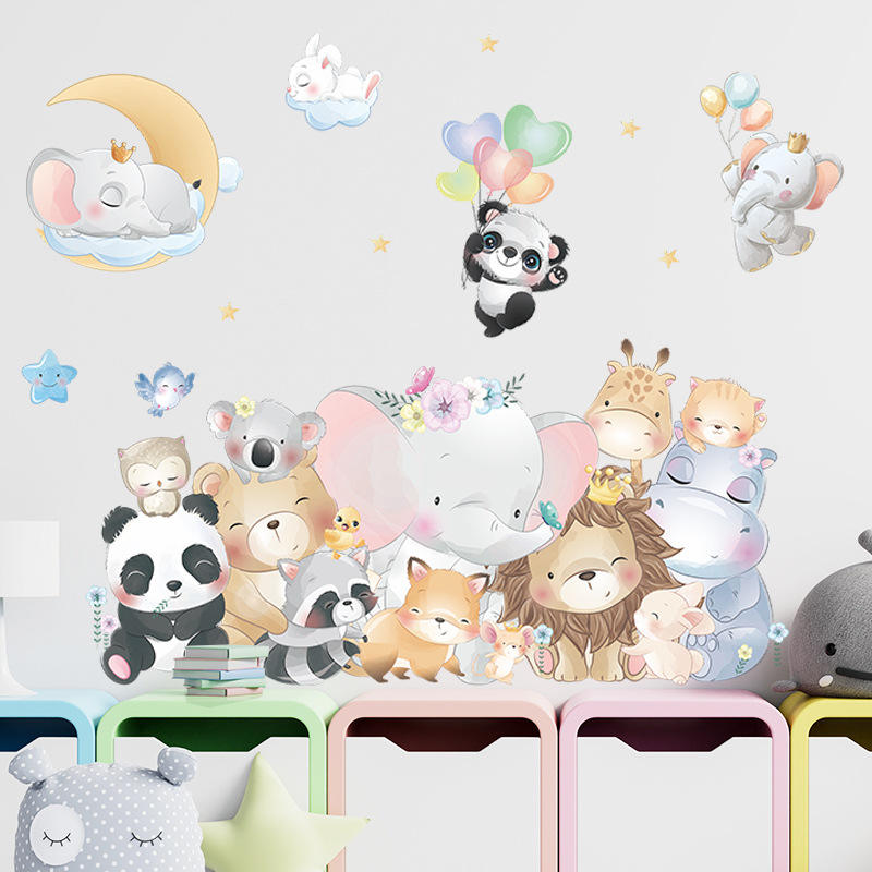 Cheerful Animals - Wall Sticker