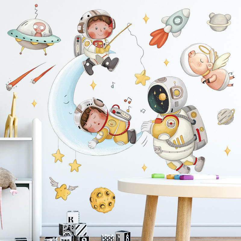 Astronaut on the Moon - Wall Stickers