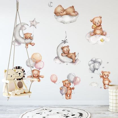 Teddy Bear - Wall Sticker of 7 Styles