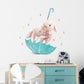 Bunnies & Raindrops - Wall Sticker of 2 Styles