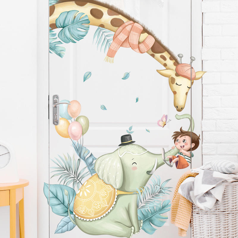 Elephant & Giraffe - Wall Sticker