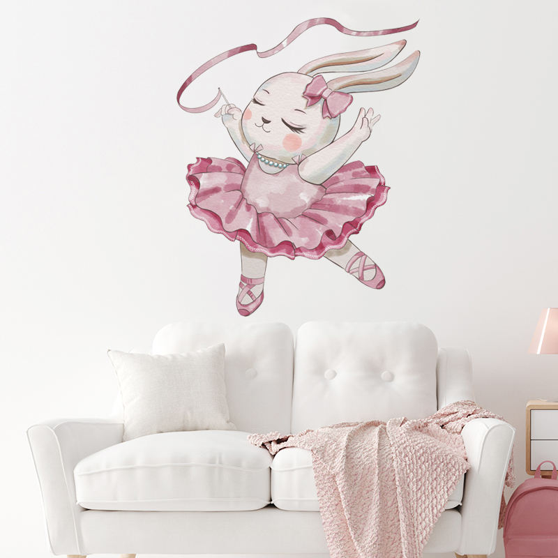 Ballerina Bunnies - Wall Sticker of 3 Styles