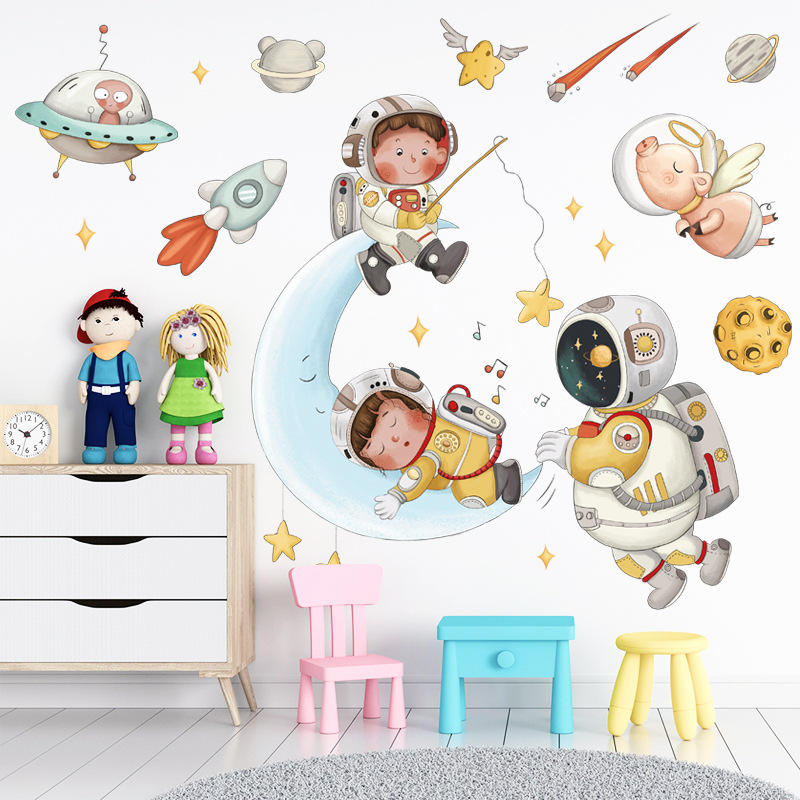 Astronaut on the Moon - Wall Stickers