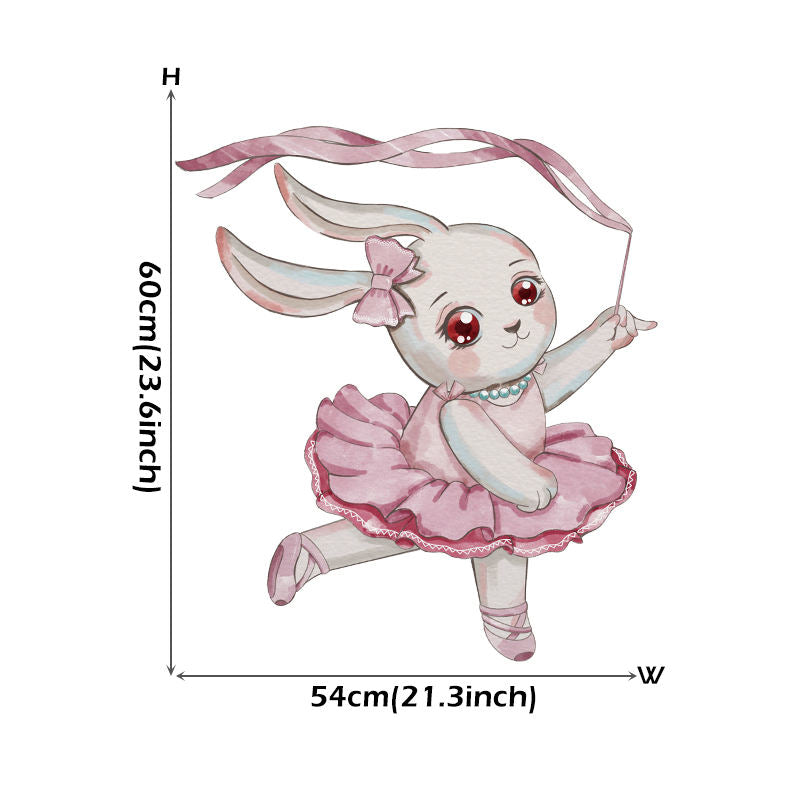 Ballerina Bunnies - Wall Sticker of 3 Styles