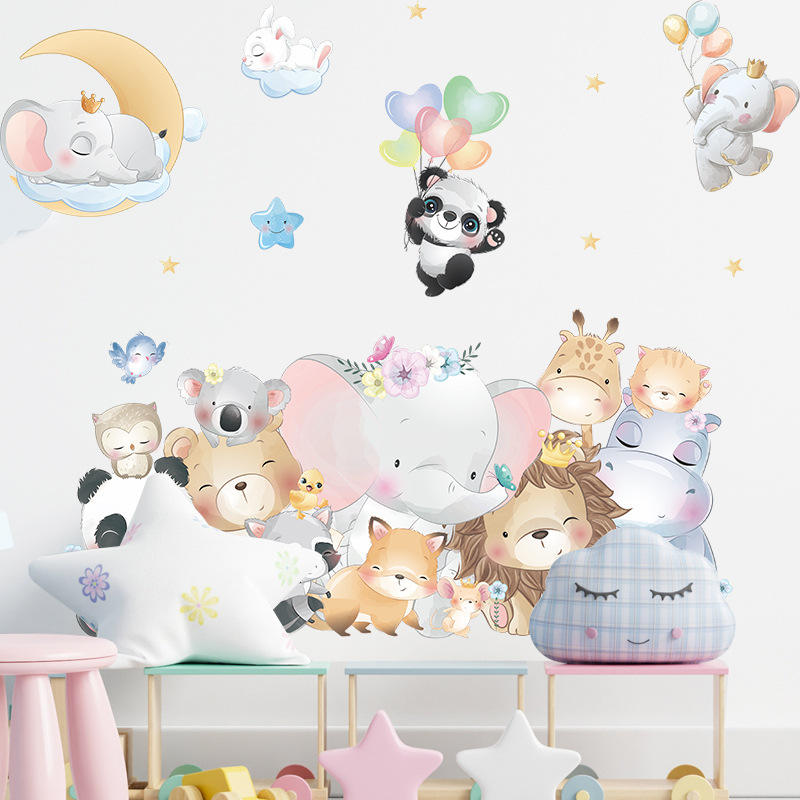 Cheerful Animals - Wall Sticker