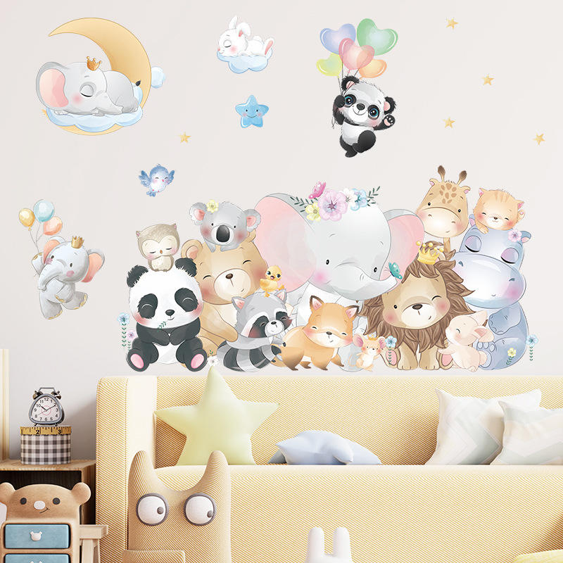 Cheerful Animals - Wall Sticker