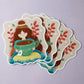 Tea Lover with Cup - Die Cut Sticker