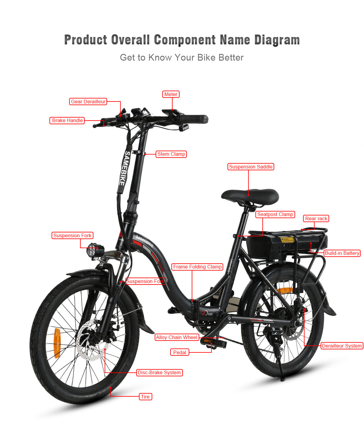 SameBike Radiance [JG20] _ 350W 36V 10Ah