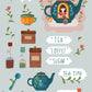 Tea Pot Girl - Sticker Set