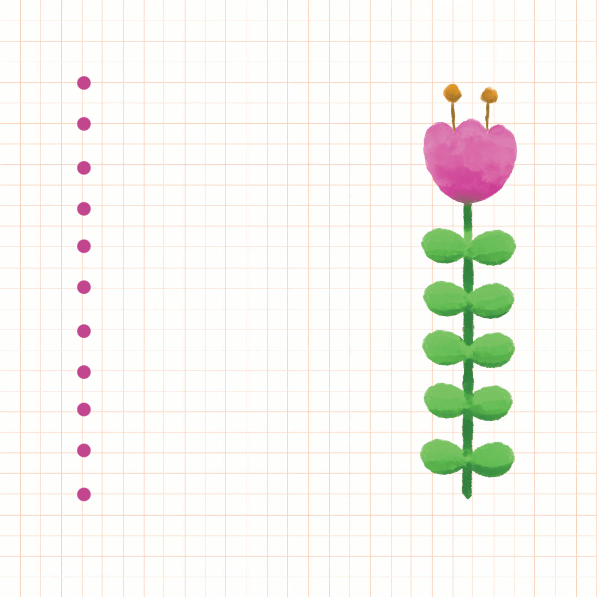 Pink Flower - Memo Pad