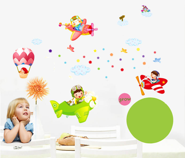 Flying Boys - Wall Sticker